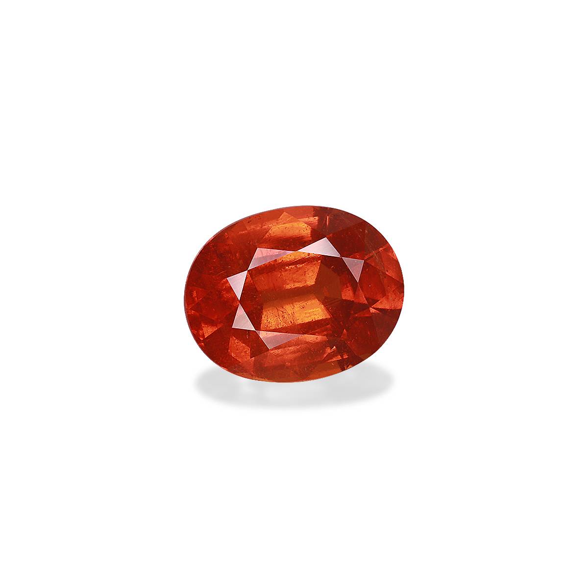 orange spessartite garnet, 15.94ct oval cut — view 3