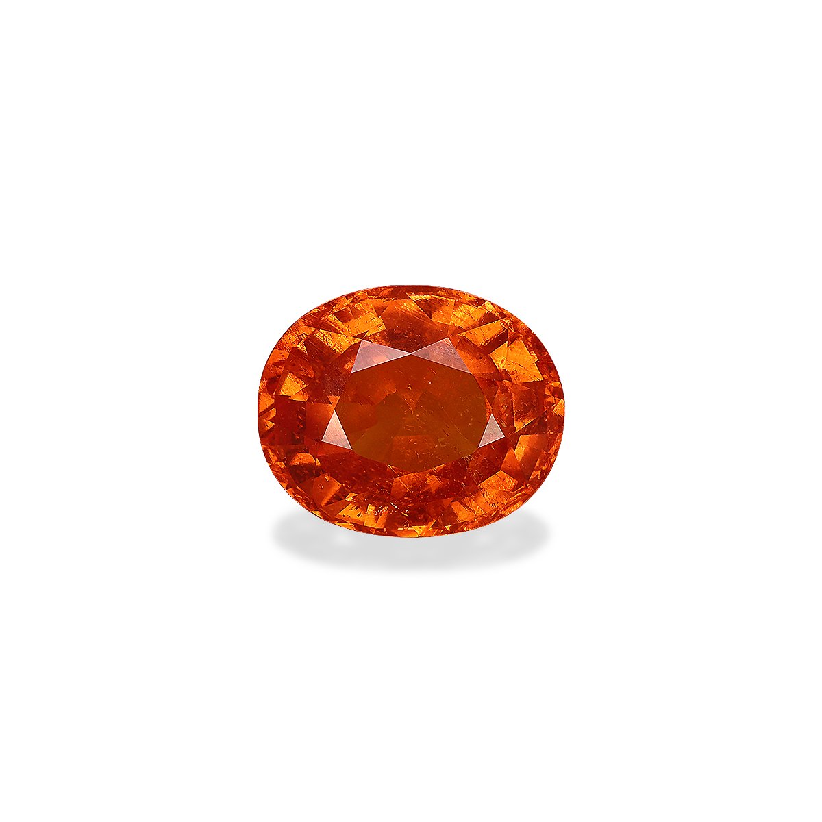orange spessartite garnet, 8.23ct oval cut — main view