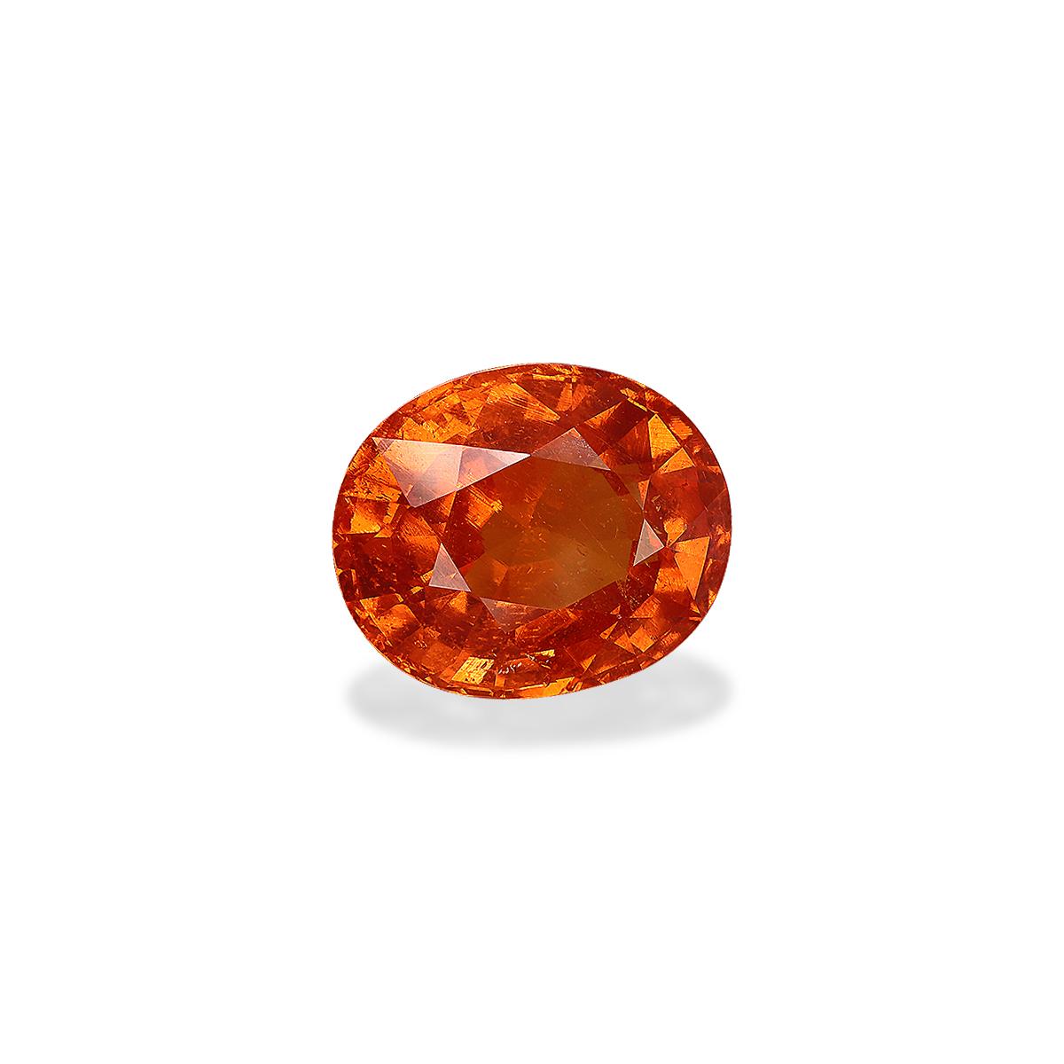 orange spessartite garnet, 8.23ct oval cut — view 3