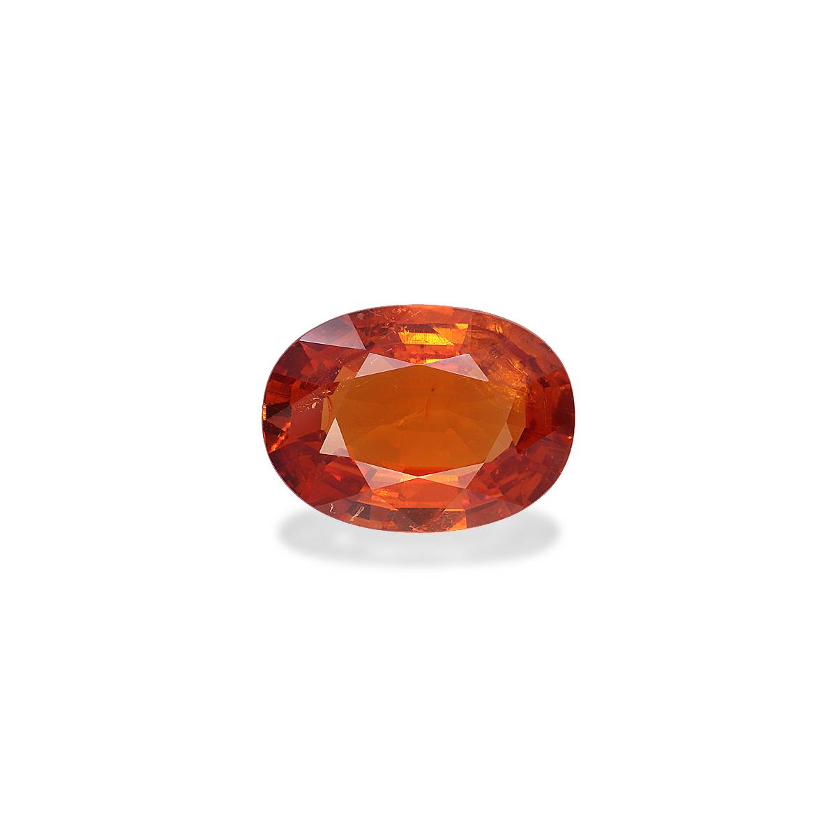 orange spessartite garnet, 7.73ct oval cut — main view