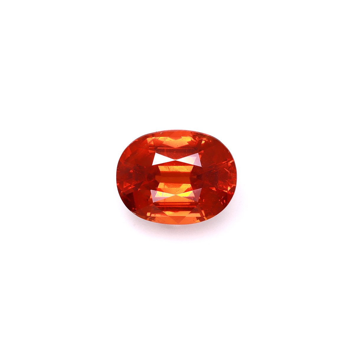 orange spessartite garnet, 13.92ct oval cut — main view