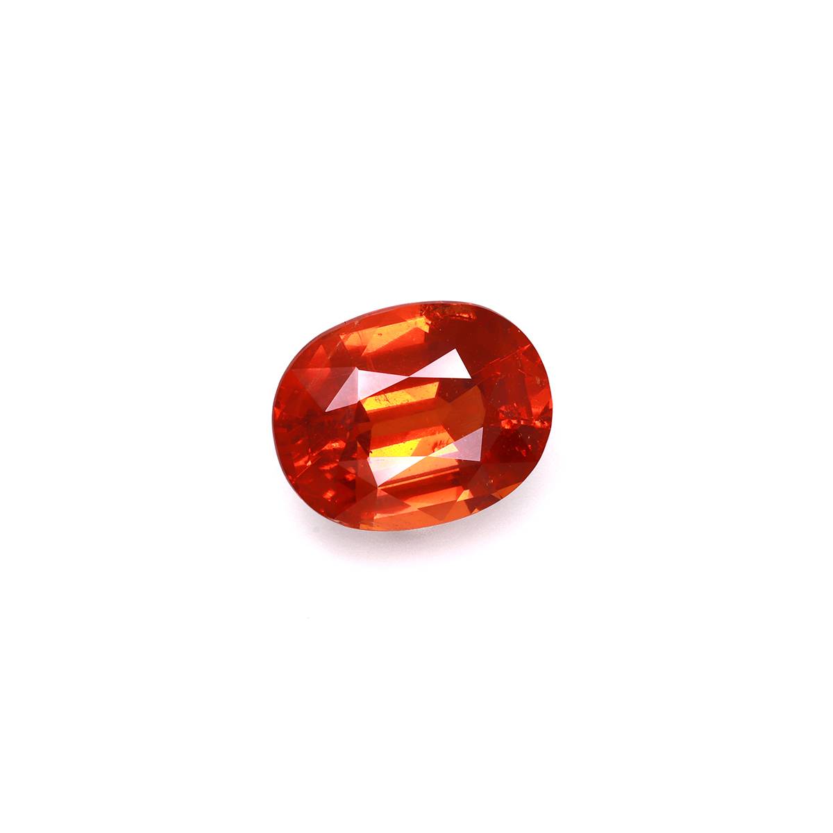 orange spessartite garnet, 13.92ct oval cut — view 3