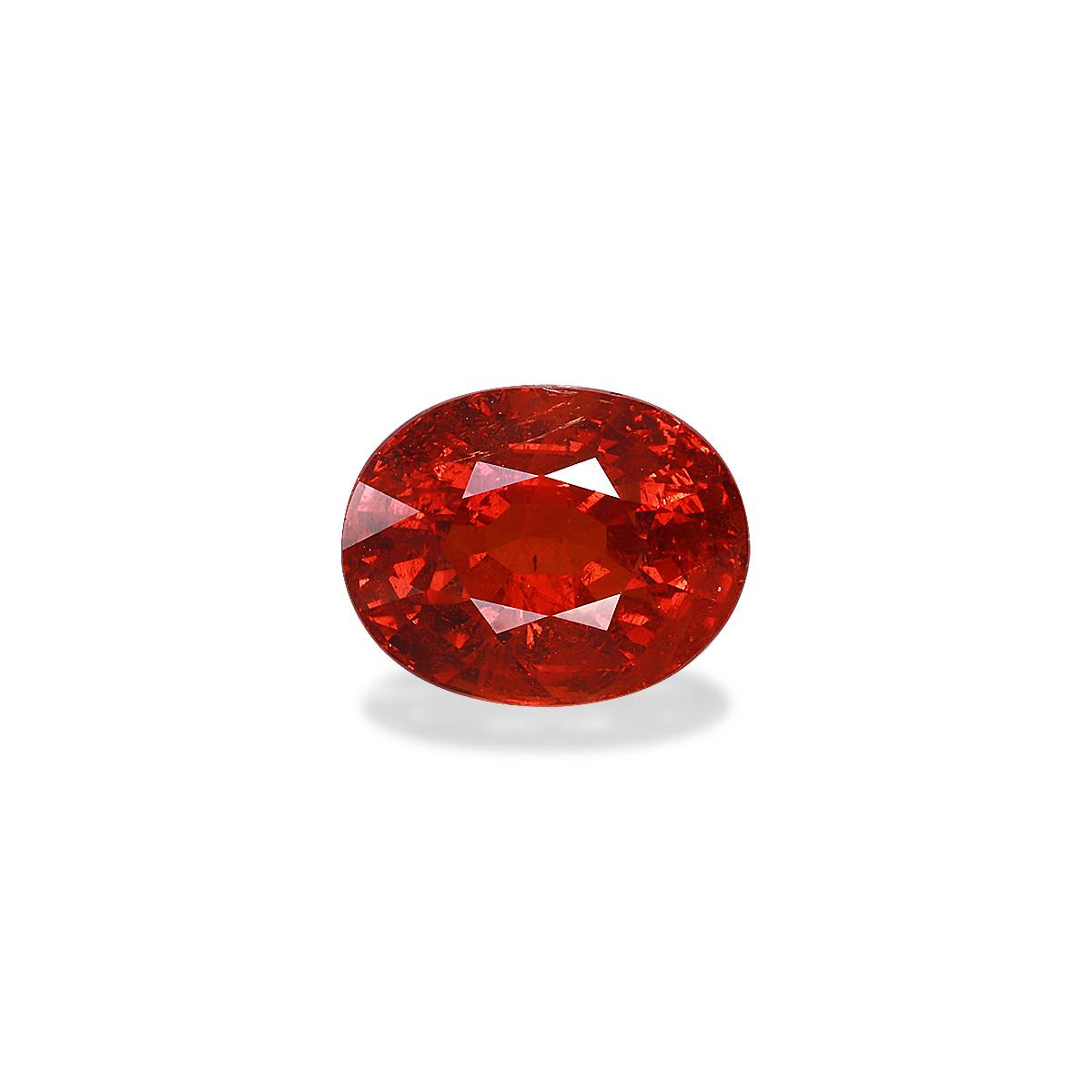 orange spessartite garnet, 7.54ct oval cut — main view