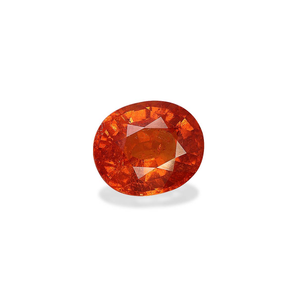 orange spessartite garnet, 13.13ct oval cut — view 3