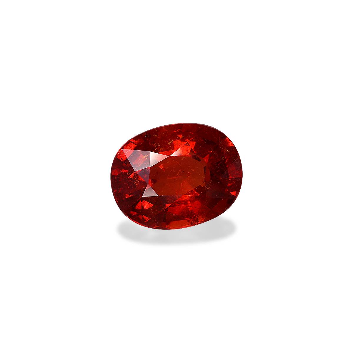 orange spessartite garnet, 10.23ct oval cut — view 3