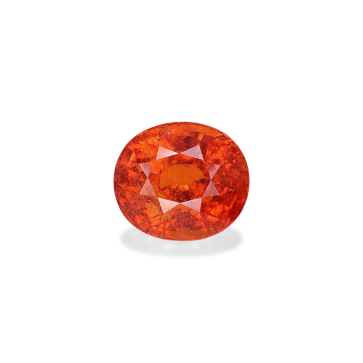 orange spessartite garnet, 11.52ct oval cut — main view