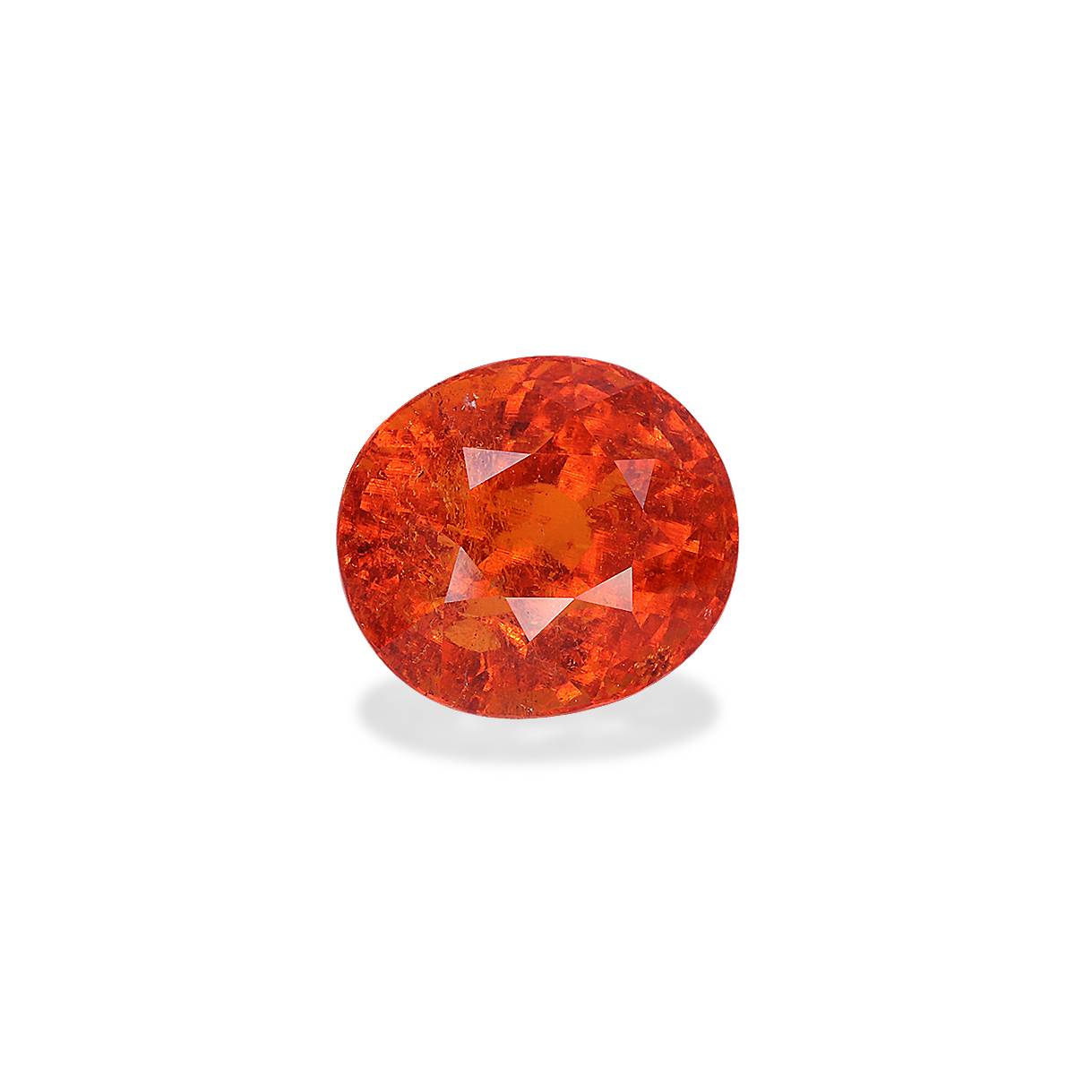 orange spessartite garnet, 11.52ct oval cut — view 3