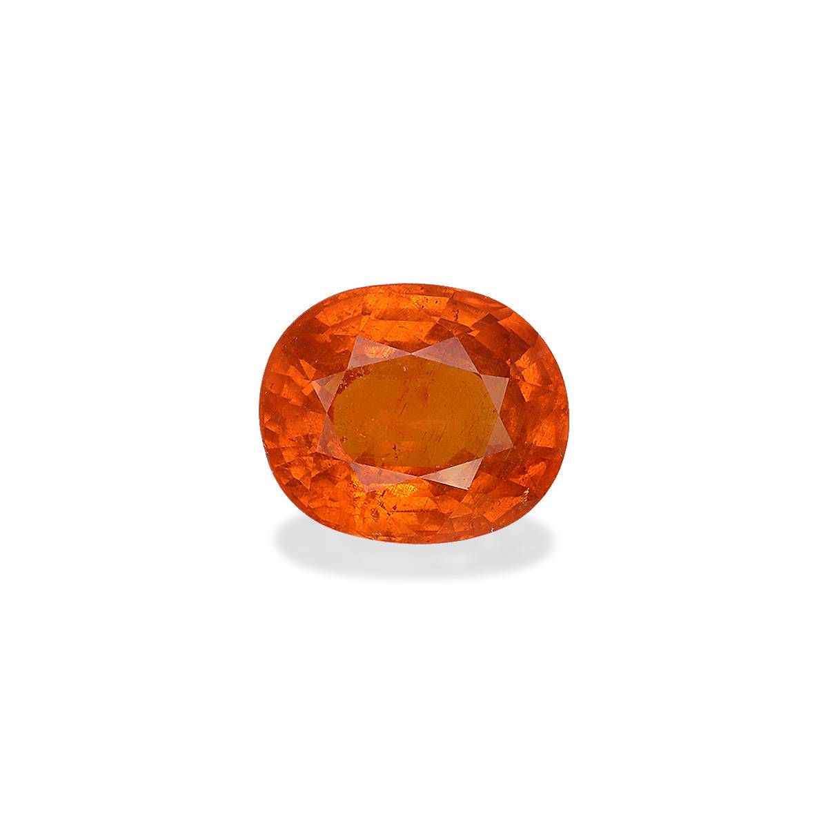 orange spessartite garnet, 13.97ct oval cut — main view