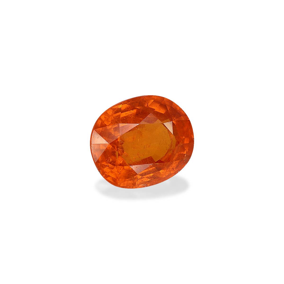 orange spessartite garnet, 13.97ct oval cut — view 3