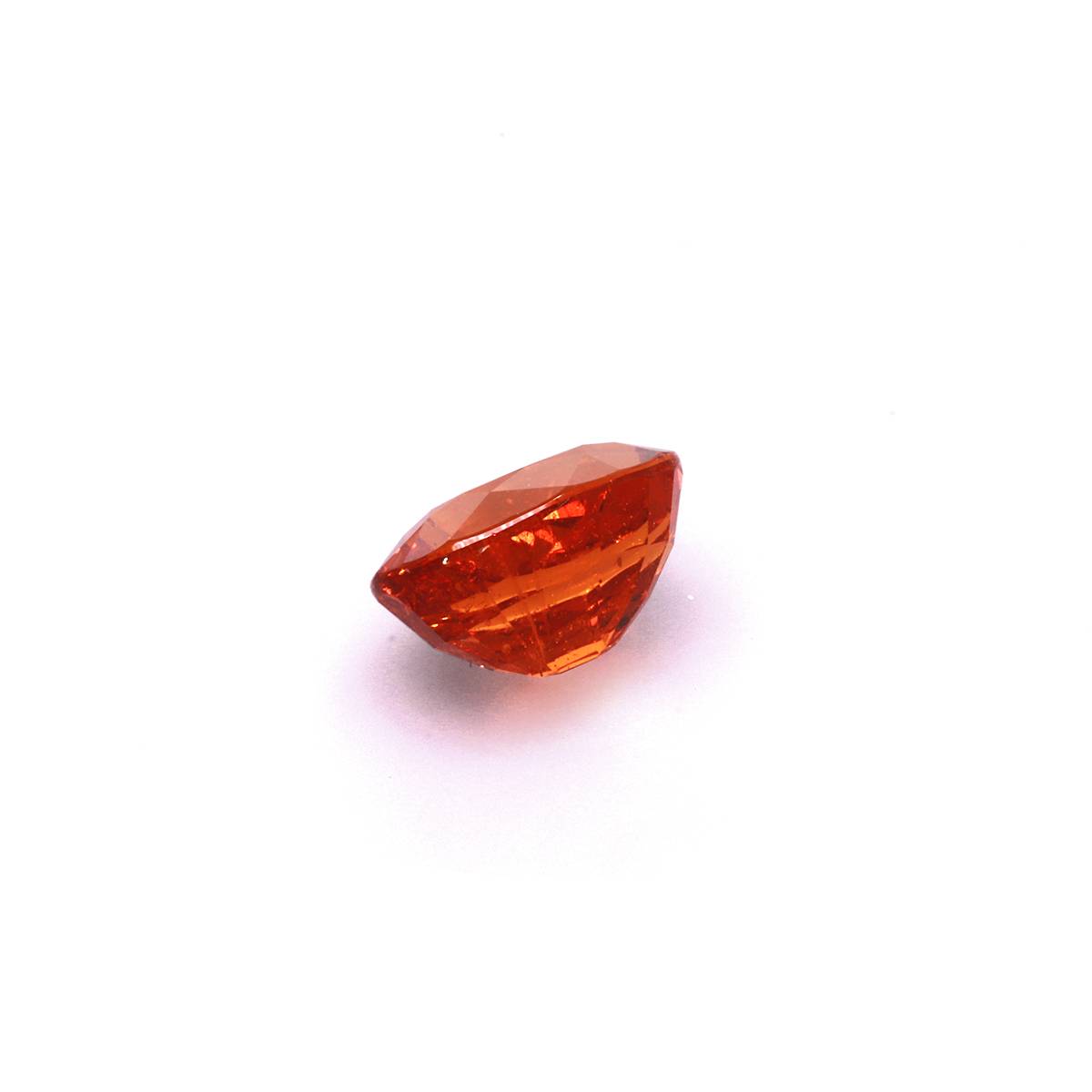 orange spessartite garnet, 8.24ct oval cut — view 3