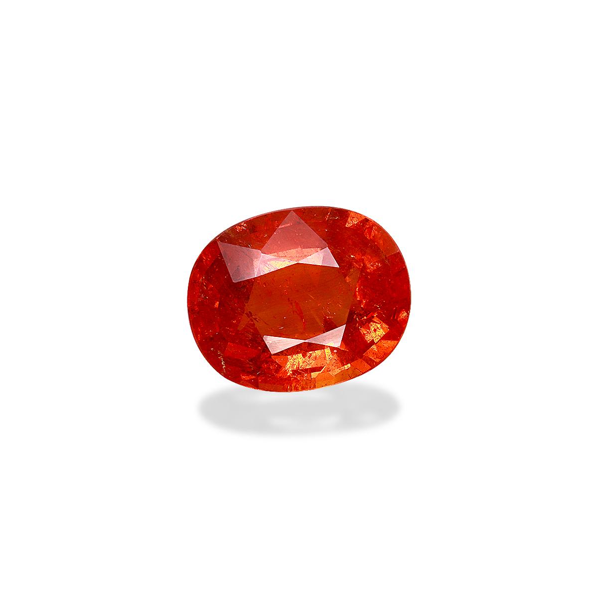 mandarin orange spessartite garnet, 15.24ct oval cut — view 3