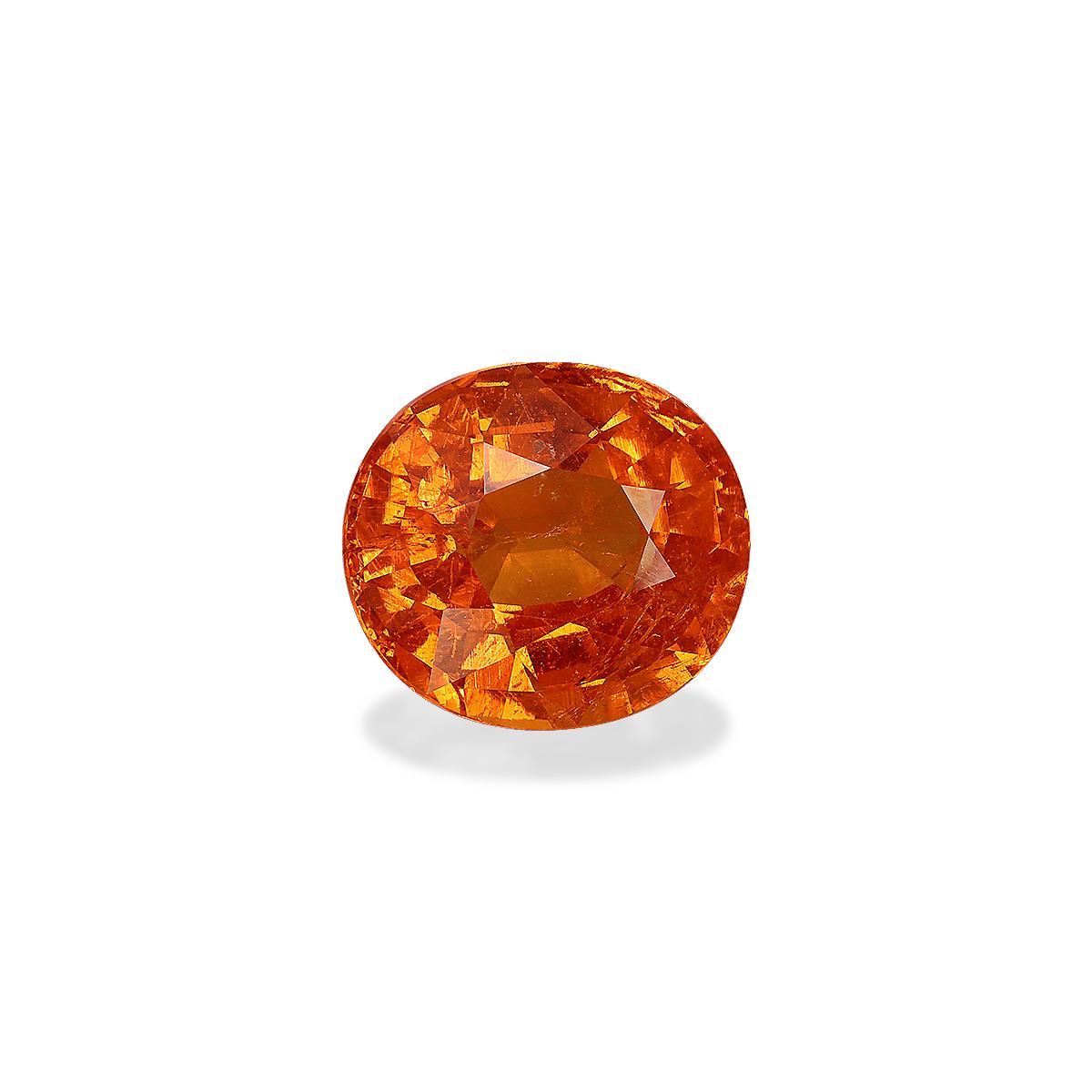 orange spessartite garnet, 9.42ct oval cut — view 3