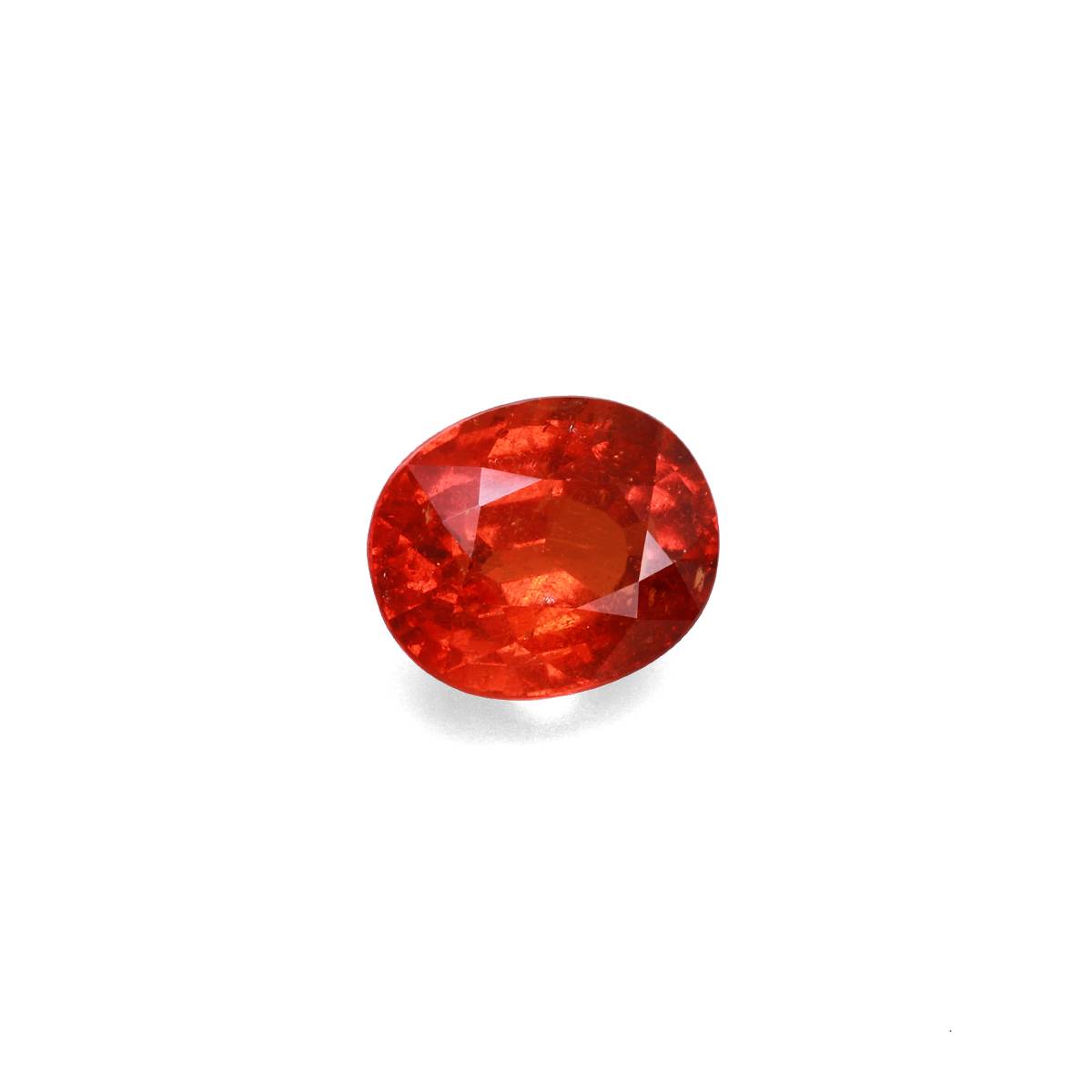fire orange spessartite garnet, 9.8ct oval cut — view 3