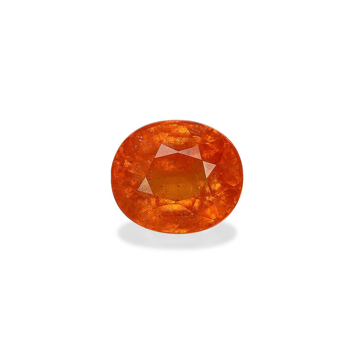 orange spessartite garnet, 6.9ct oval cut — main view
