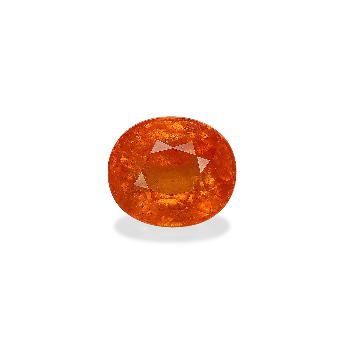 orange spessartite garnet, 6.9ct oval cut — main view