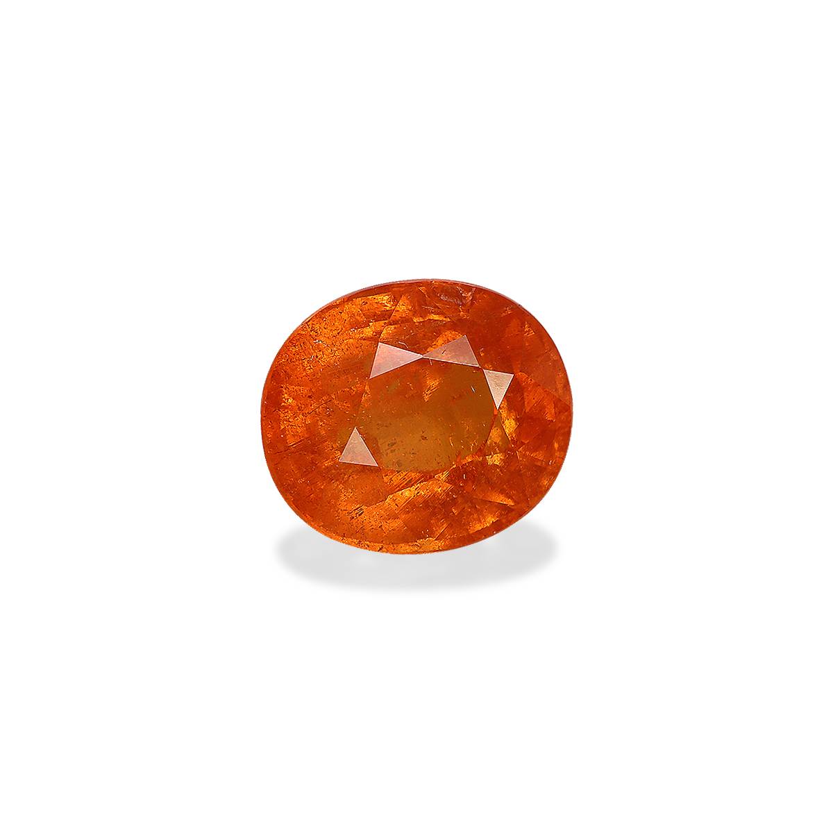 orange spessartite garnet, 6.9ct oval cut — view 3
