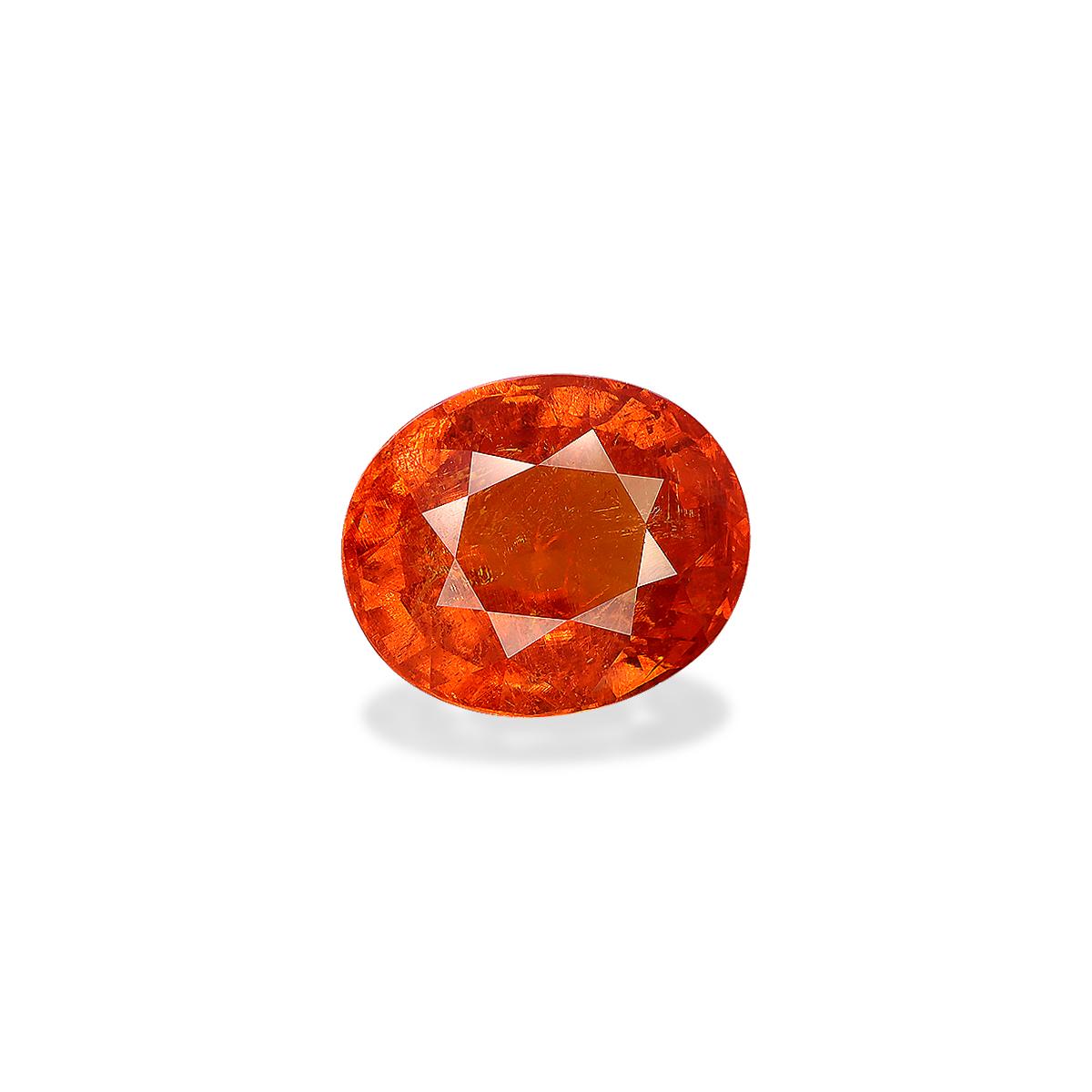 orange spessartite garnet, 16.25ct oval cut — view 3