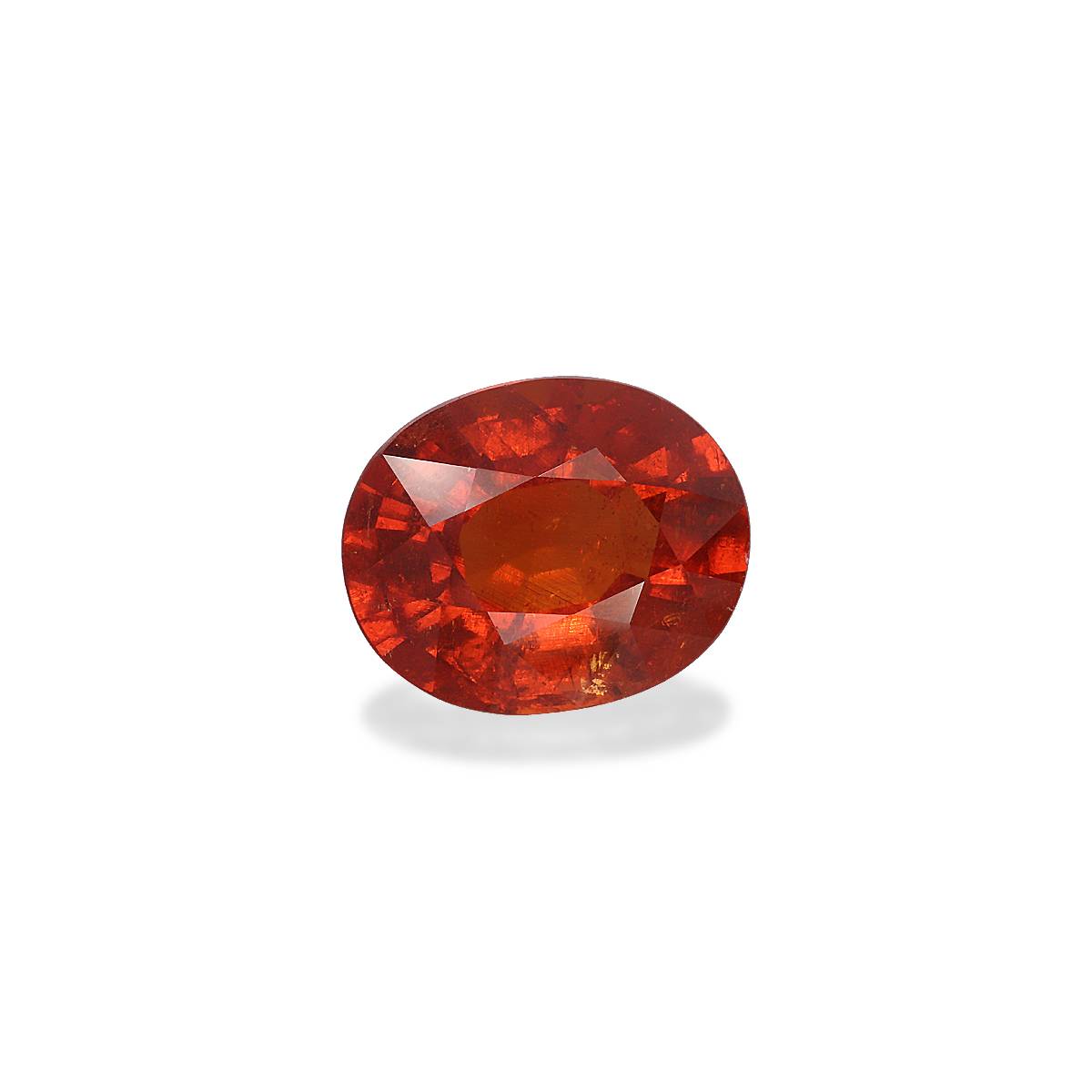 orange spessartite garnet, 9.05ct oval cut — view 3