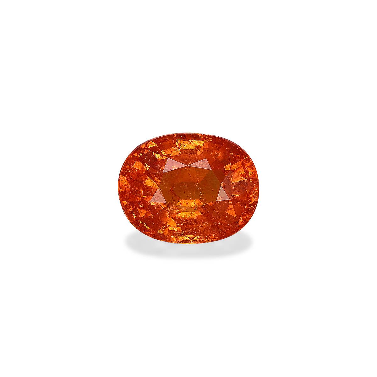 orange spessartite garnet, 3.25ct oval cut — main view