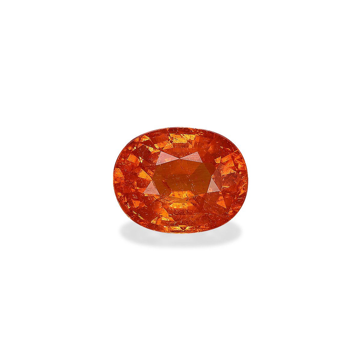 orange spessartite garnet, 3.25ct oval cut — main view