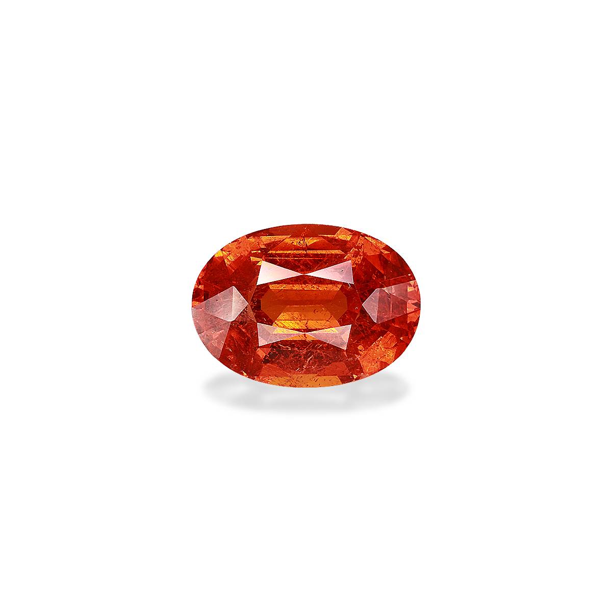 fire orange spessartite garnet, 9.19ct oval cut — main view