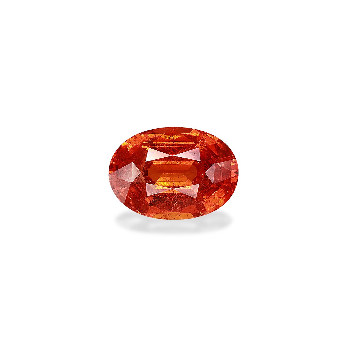 fire orange spessartite garnet, 9.19ct oval cut — main view