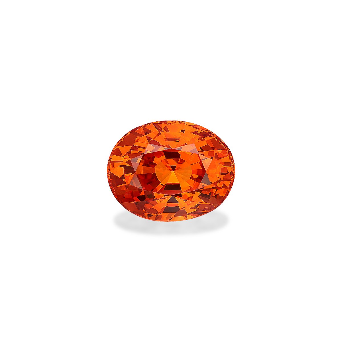 orange spessartite garnet, 19.11ct oval cut — main view