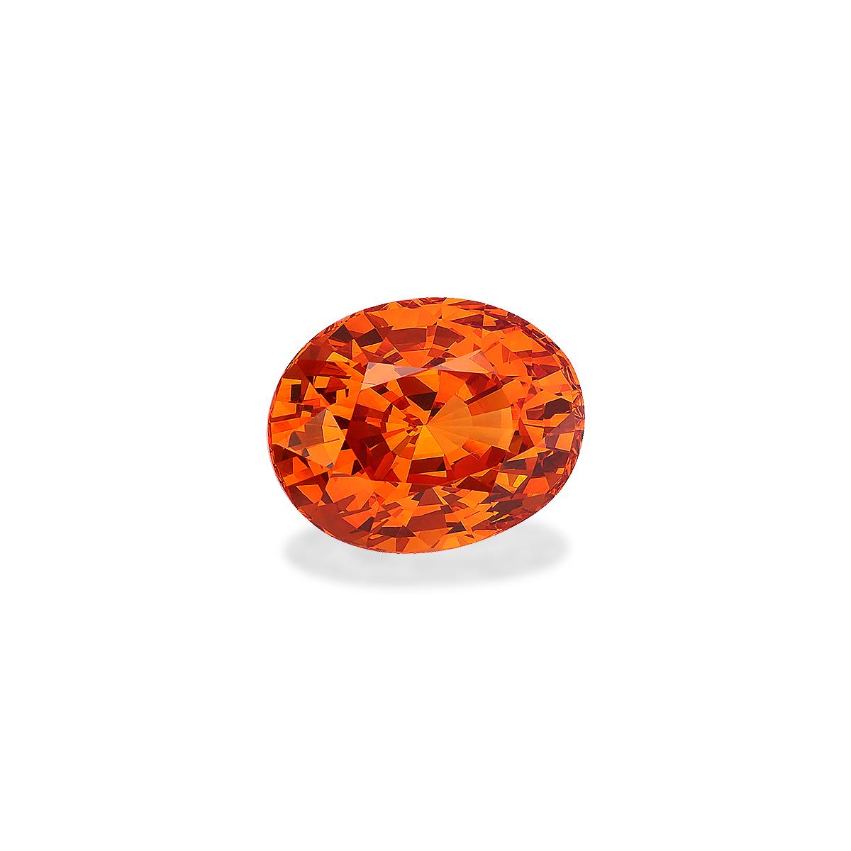 orange spessartite garnet, 19.11ct oval cut — view 3