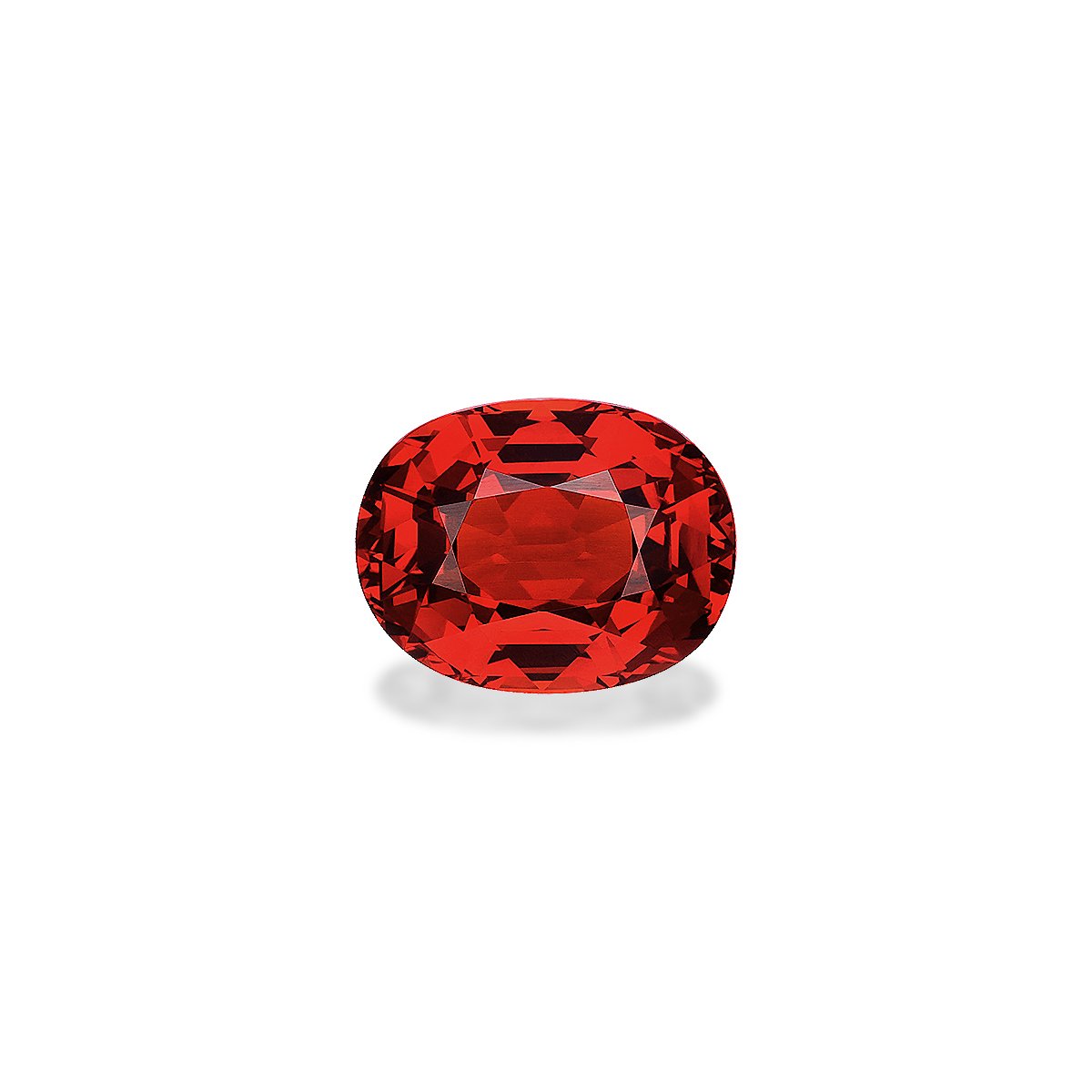 fire orange spessartite garnet, 11.02ct oval cut — main view