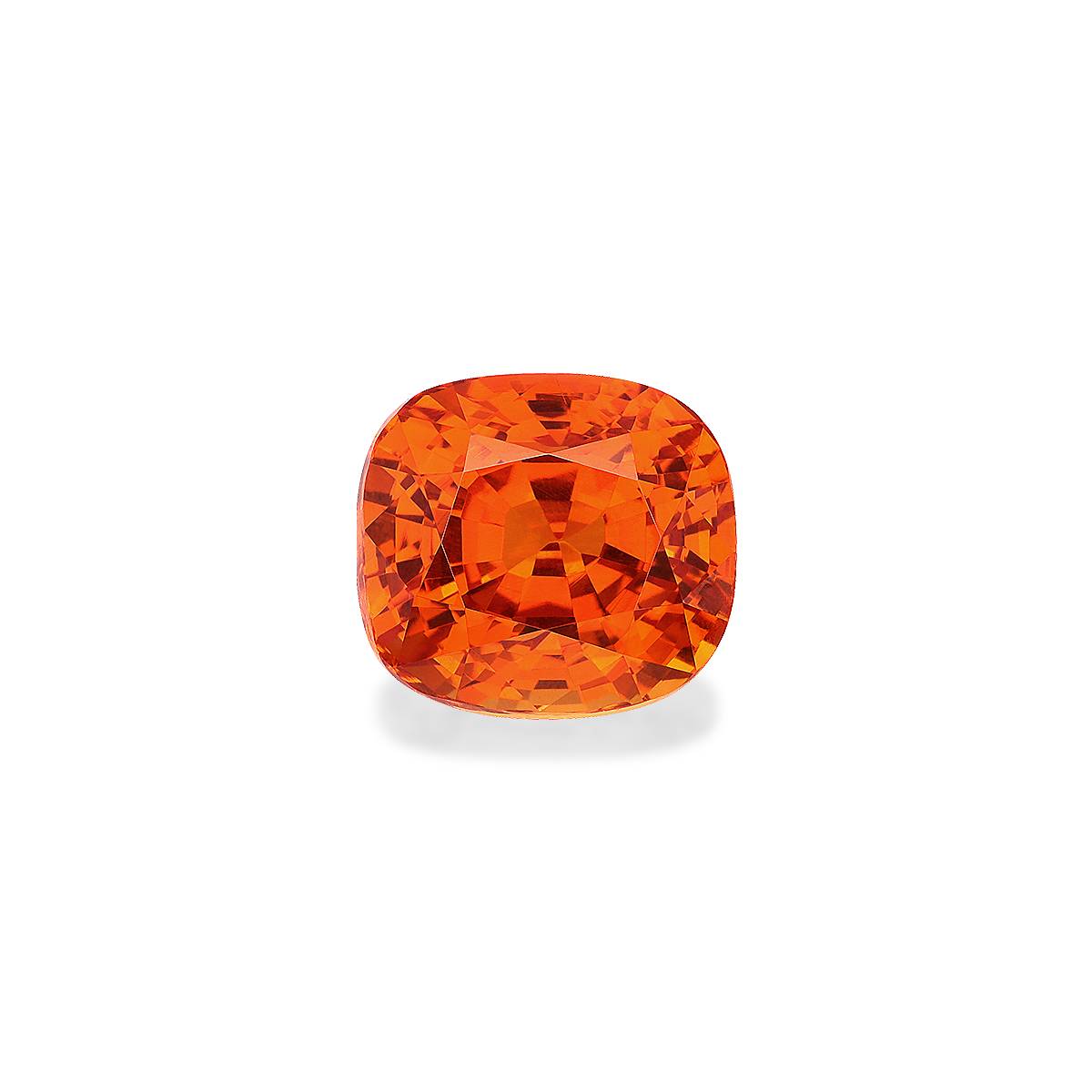 orange spessartite garnet, 10.12ct cushion cut — main view