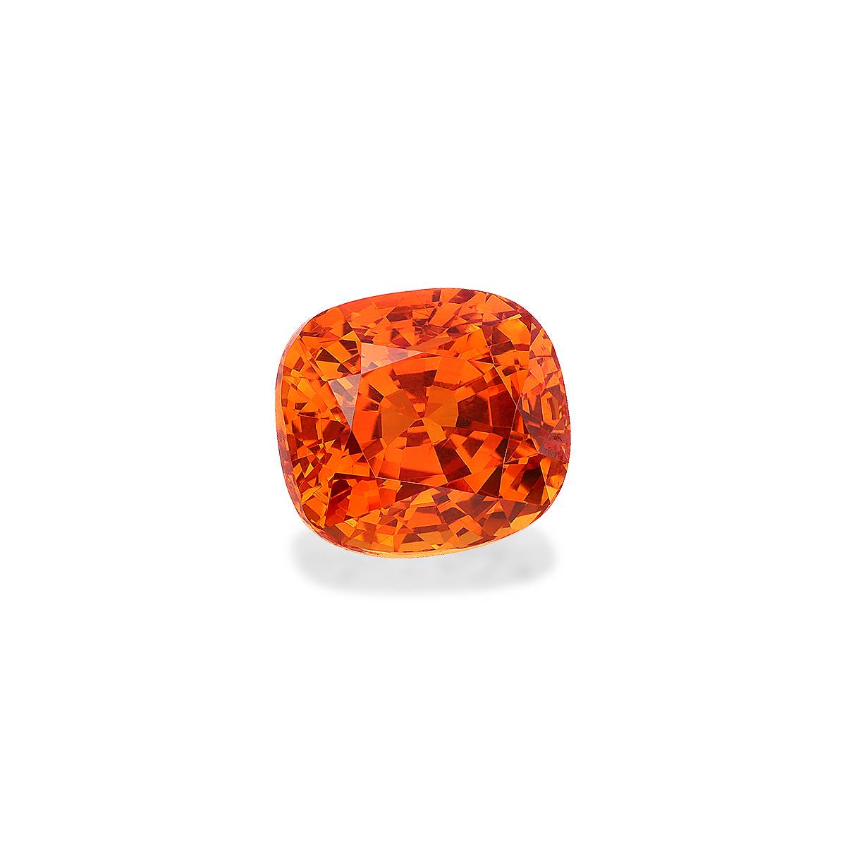 orange spessartite garnet, 10.12ct cushion cut — view 3