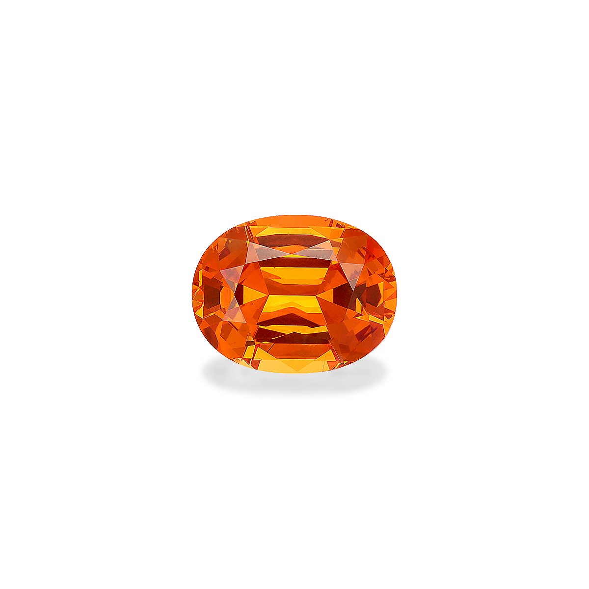 fanta orange spessartite garnet, 9.09ct oval cut — main view