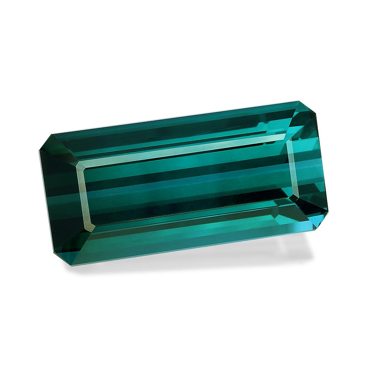 blue blue tourmaline, 115.83ct rectangular cut — view 3