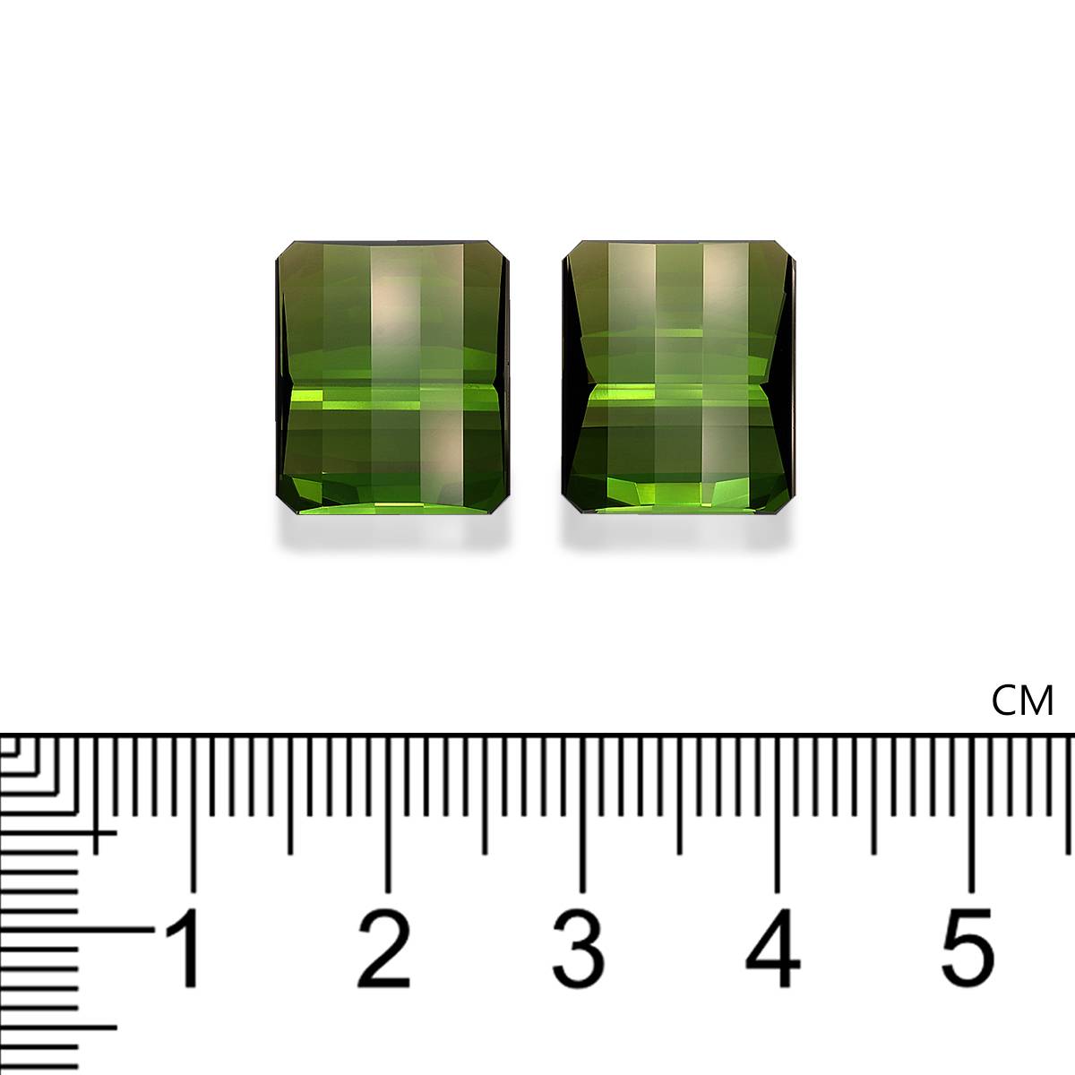 forest green green tourmaline, 18.75ct rectangular cut — view 4