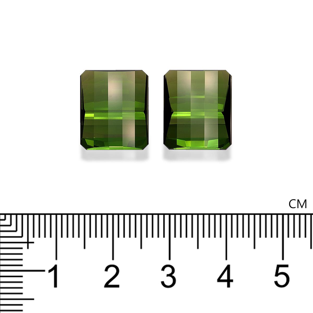 forest green green tourmaline, 18.75ct rectangular cut — view 4