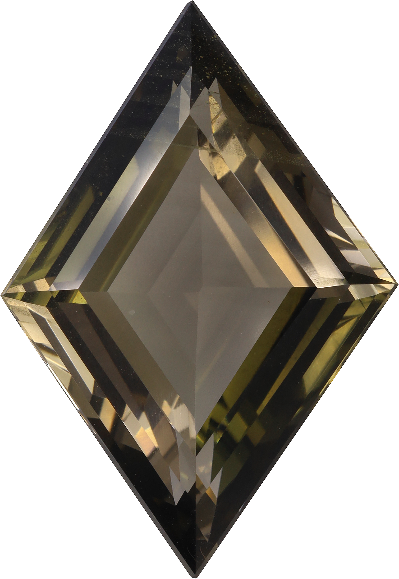 Fancy cut green tourmaline