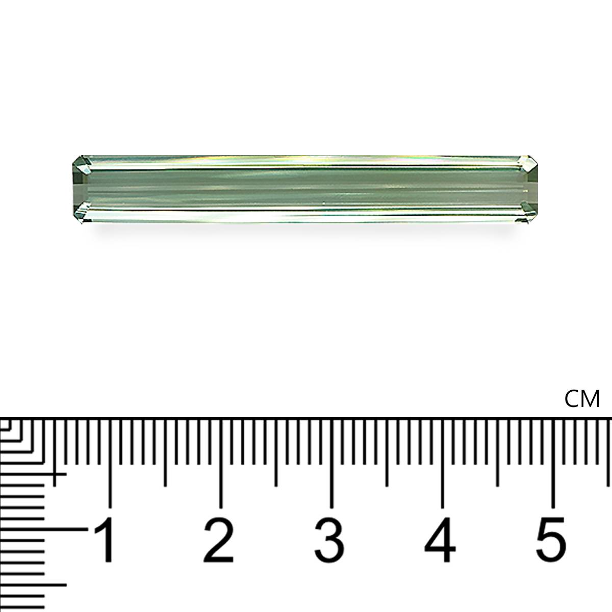 green green tourmaline, 14.13ct rectangular cut — view 4