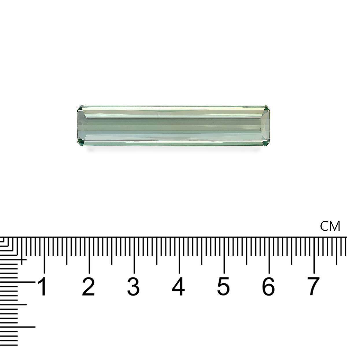 green green tourmaline, 19.03ct rectangular cut — view 4
