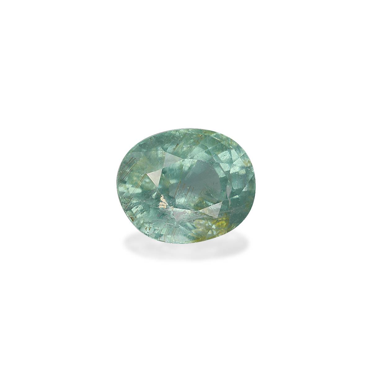 pale green green tourmaline, 4.77ct oval cut — view 3