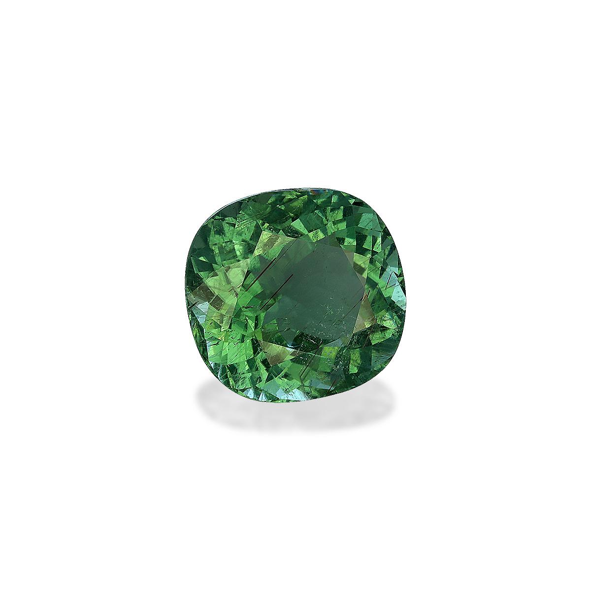 olive green green tourmaline, 10.21ct cushion cut — view 3