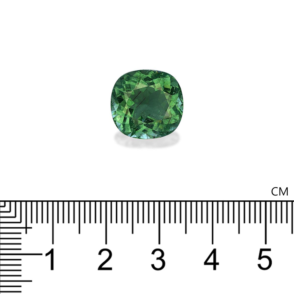 olive green green tourmaline, 10.21ct cushion cut — view 4
