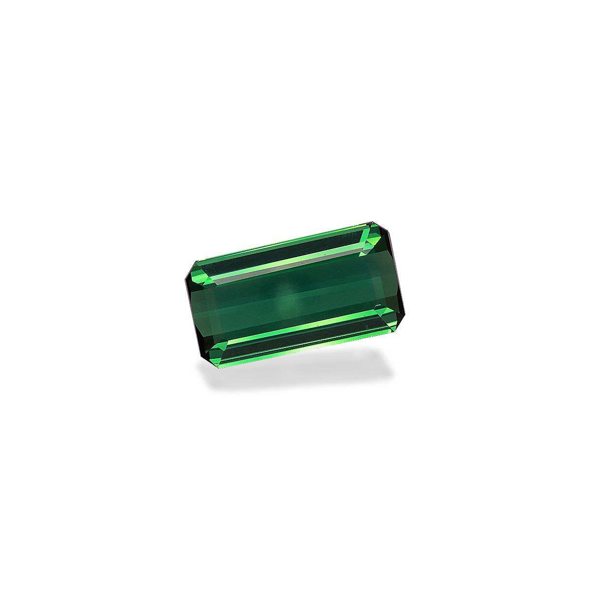 green green tourmaline, 8.77ct rectangular cut — view 3