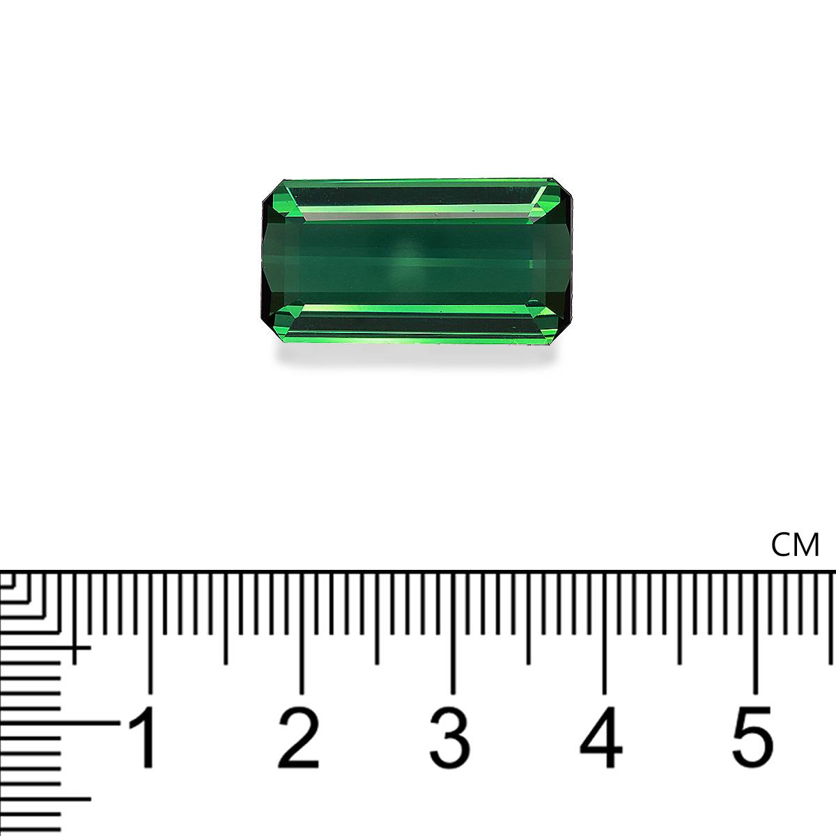 green green tourmaline, 8.77ct rectangular cut — view 4