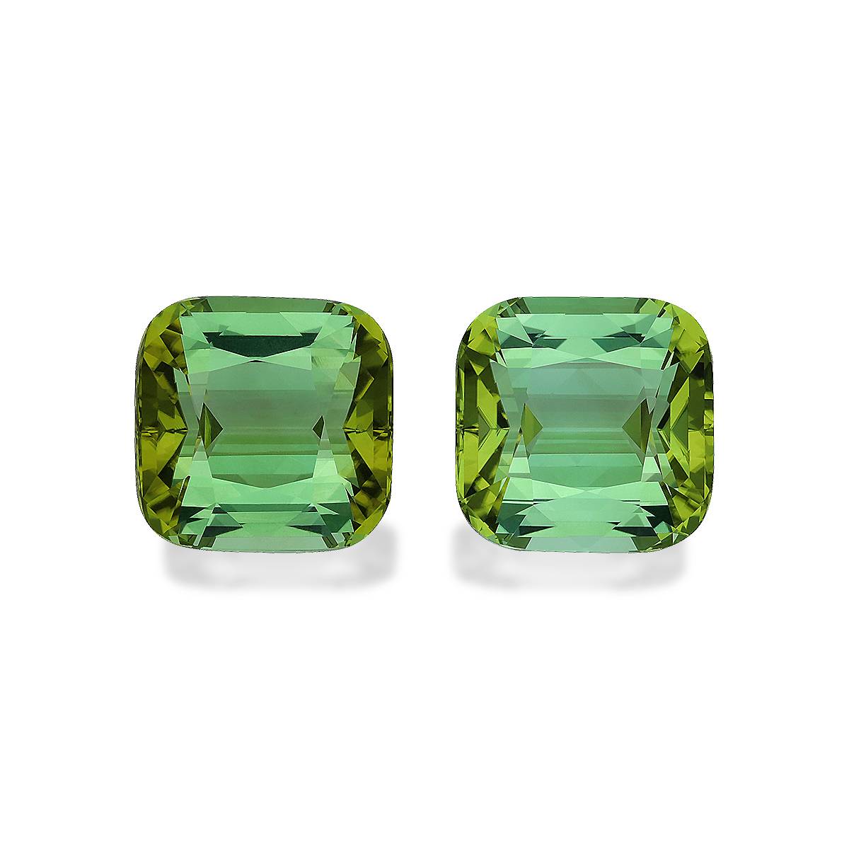 cotton green green tourmaline, 26.59ct cushion cut — main view
