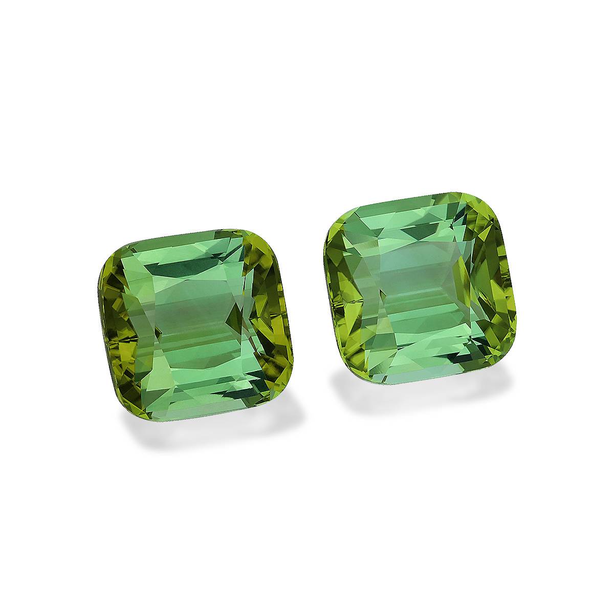 cotton green green tourmaline, 26.59ct cushion cut — view 3