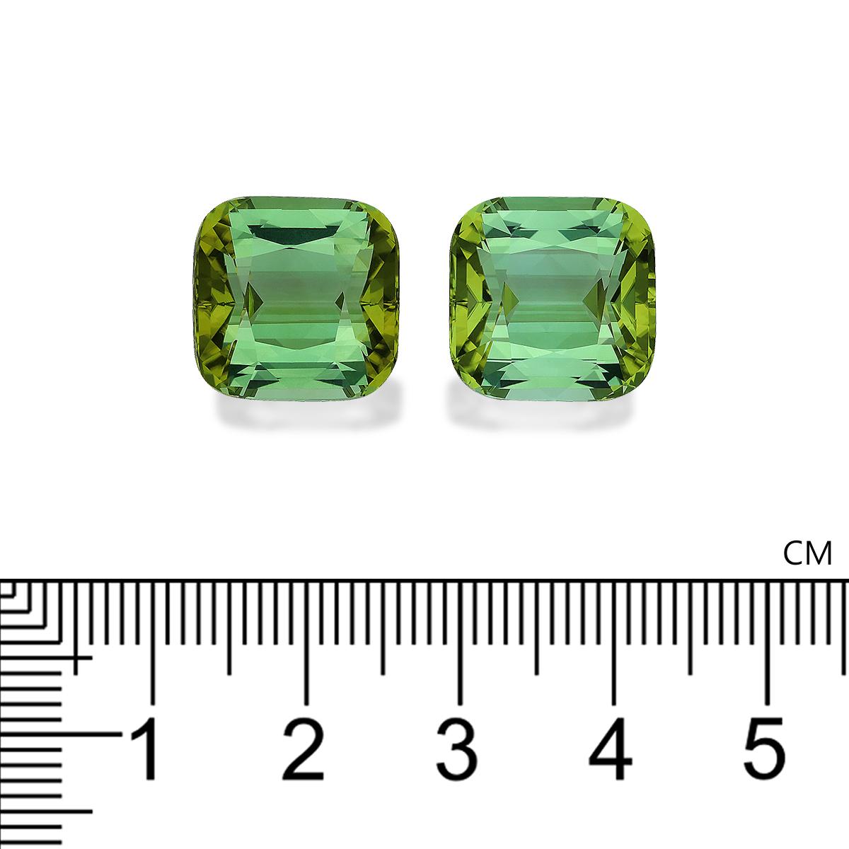 cotton green green tourmaline, 26.59ct cushion cut — view 4
