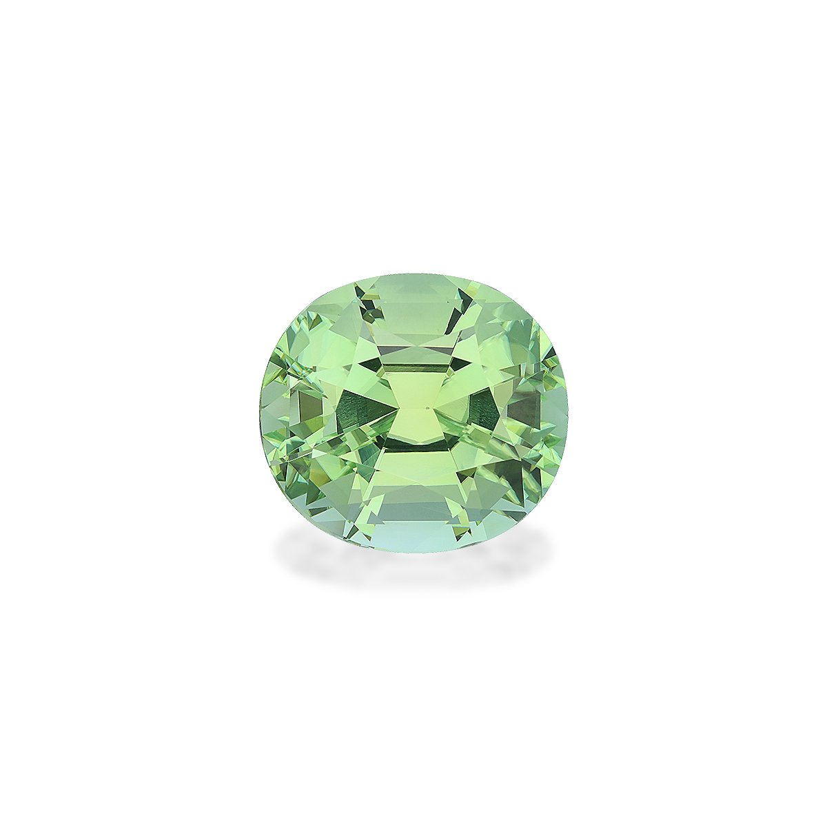green green tourmaline, 18.83ct oval cut — main view