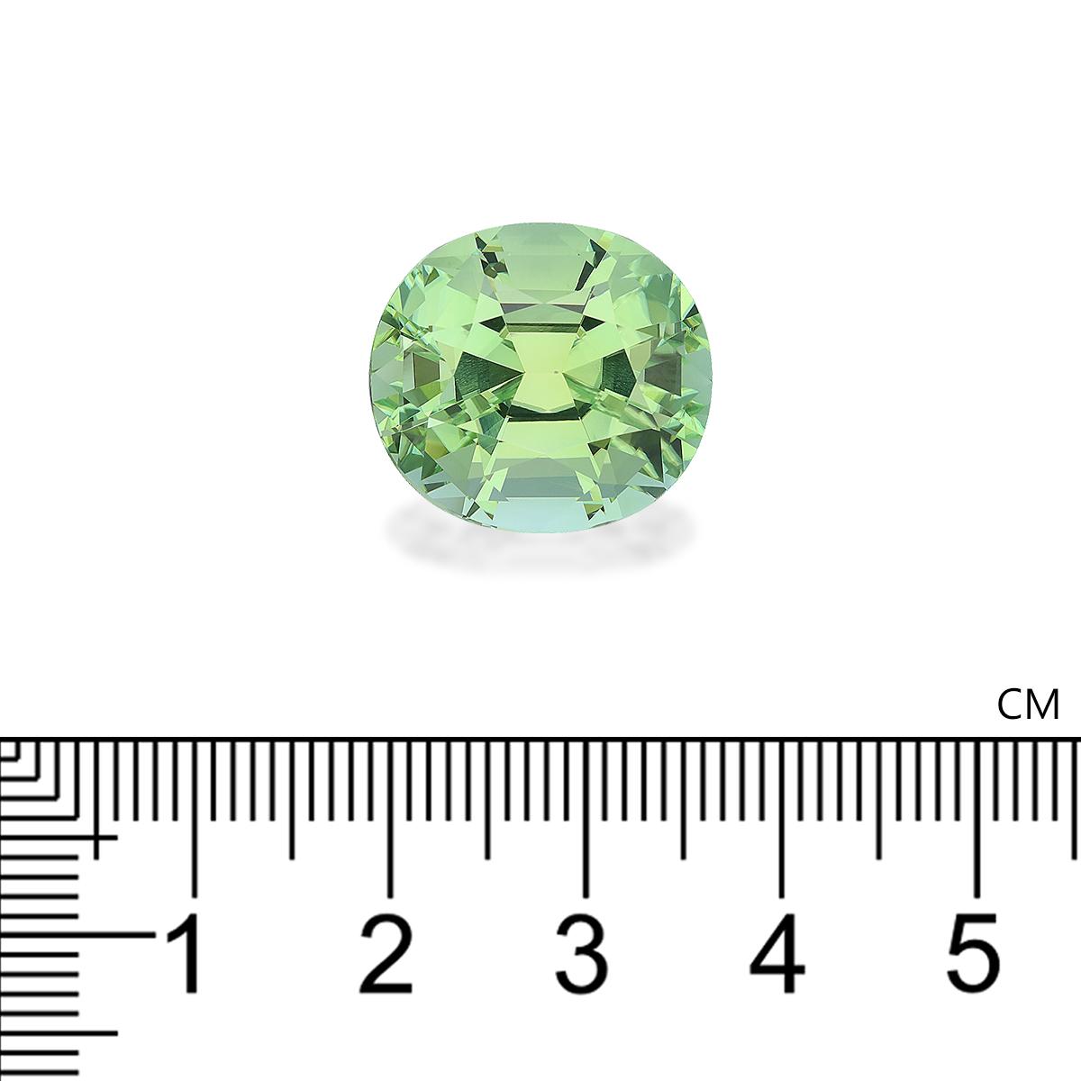green green tourmaline, 18.83ct oval cut — view 4