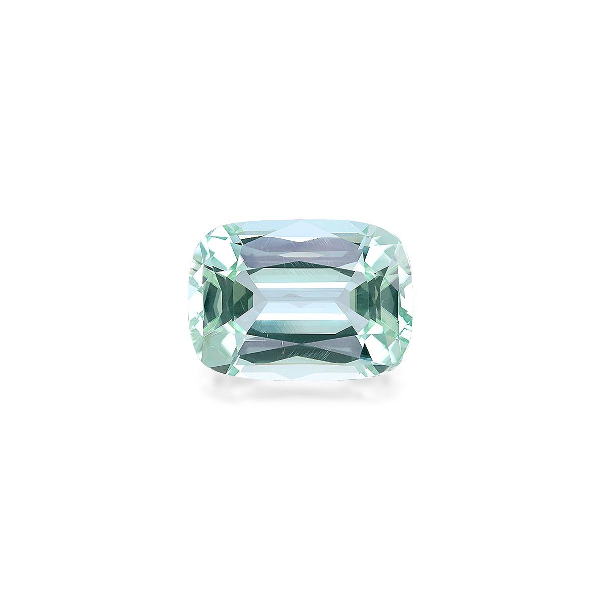 mist green green tourmaline, 9.32ct cushion cut — main view