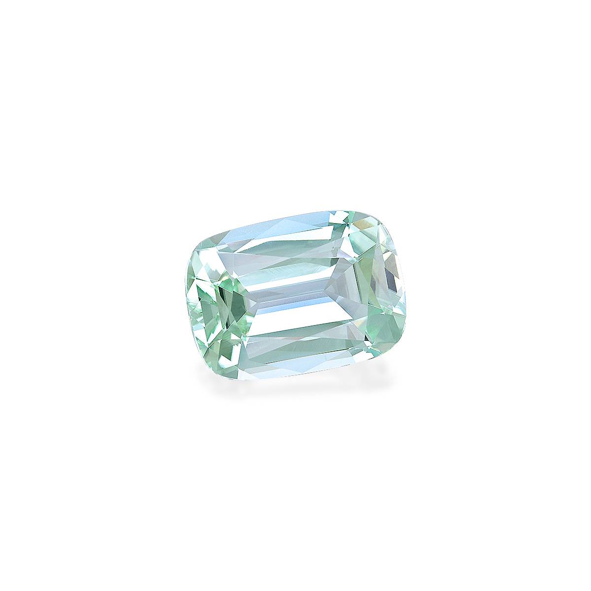 mist green green tourmaline, 9.32ct cushion cut — view 3